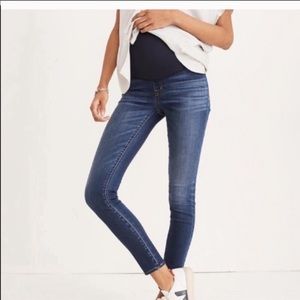 Madewell maternity over the belly skinny jeans 28